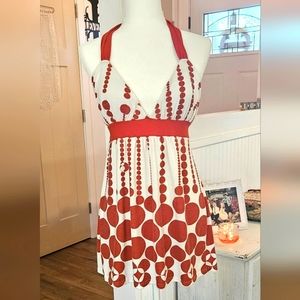 Lightly Worn!- JOU-JOU - Halter Sundress -  Size Large